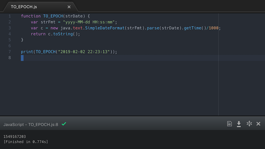 Atom editor Javascript and Nashorn